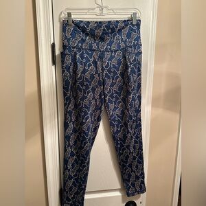 Lily Pulitzer Blue Leopard Print Leggings
